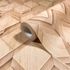 Non-woven wallpaper wood look graphic diamonds beige 81676 4