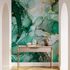 Photo wallpaper nonwoven marble look green gold 81681 1
