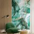 Photo wallpaper nonwoven marble look green gold 81681 4