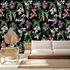 Photo wallpaper nonwoven tropics black green pink 81682 1