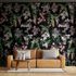 Photo wallpaper nonwoven tropics black green pink 81682 3