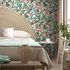 Non-woven wallpaper Tropical Floral White Green Pink 81686 5