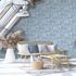 Non-woven wallpaper Underwater Floral Blue White 81689 1