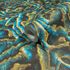 Non-woven wallpaper stone look abstract blue yellow 81693 4