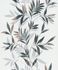 Non-woven wallpaper leaves white black silver 82458 2