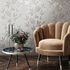 Non-woven wallpaper leaves white beige silver 82459 1