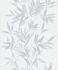Non-woven wallpaper leaves white grey silver metallic 82460 2