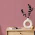 Non-woven wallpaper textile look plain modern pink 82467 1