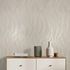 Non-woven wallpaper graphic waves grey beige metallic 82475 1