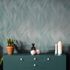 Non-woven wallpaper waves turquoise white gloss 82478 1
