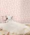 Non-Woven Wallpaper Floral Rabbits Purple Green JS3105 1
