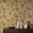 Non-woven wallpaper floral leaves gold metallic 10470-30 4