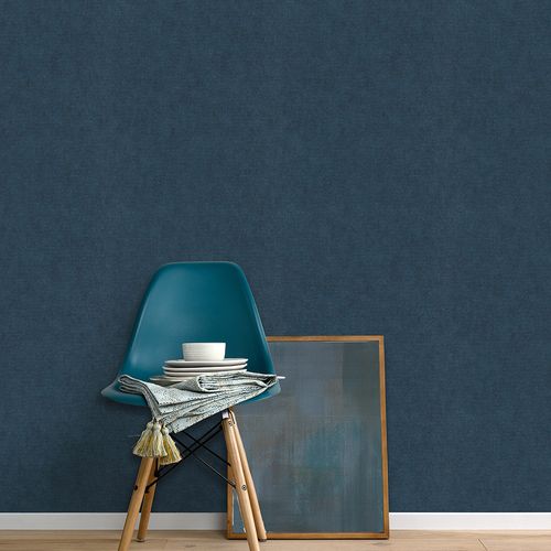 Non-woven wallpaper plain petrol glitter 10473-19