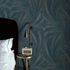 Non-woven wallpaper tropical blue silver metallic 10476-19 4