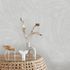Non-woven wallpaper tropical cream silver metallic 10476-31 4