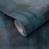 Non-woven wallpaper plaster look petrol blue grey 10480-08 2