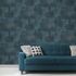 Non-woven wallpaper plaster look petrol blue grey 10480-08 1