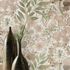 Non-woven wallpaper leaves floral white pink green 10506-05 5