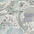 Non-woven wallpaper leaves floral white green blue 10506-24 3