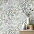 Non-woven wallpaper leaves floral white green blue 10506-24 5