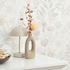 Non-woven wallpaper leaves floral white grey beige 10506-31 5