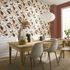 Non-woven wallpaper floral flowers white green 10508-05 1