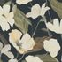 Non-woven wallpaper floral flowers black cream 10508-15 2