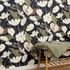 Non-woven wallpaper floral flowers black cream 10508-15 1
