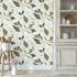 Non-woven wallpaper floral flowers white cream 10508-26 1