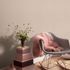 Non-woven wallpaper textile look plain pink beige 10510-05 1