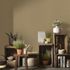 Non-woven wallpaper textile look plain brown ochre 10510-20 1