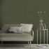 Non-woven wallpaper textile look plain dark green 10510-36 1