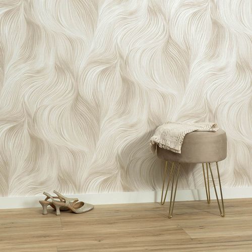 Wallpaper Guido Maria Kretschmer Waves Beige Cream 10522-02