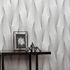 Wallpaper Guido Maria Kretschmer 3D effect silver metallic 5