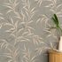 Wallpaper Guido Maria Kretschmer Leaves Grey Brown 10528-11 5