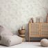Wallpaper Guido Maria Kretschmer Leaves Cream Turquoise 1