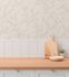 Non-woven wallpaper floral leaves cream taupe 79090-2 5