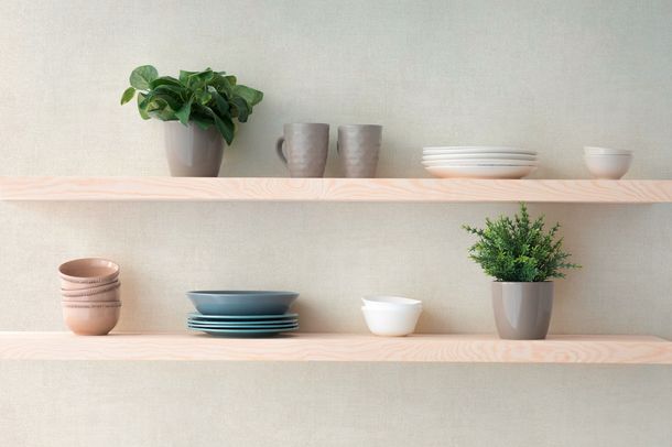 Non-woven wallpaper plaster look plain grey cream 79091-1