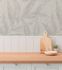Non-woven wallpaper leaves grey silver metallic 79096-4 7