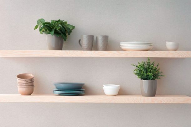 Non-woven wallpaper plain texture modern grey cream 79097-1