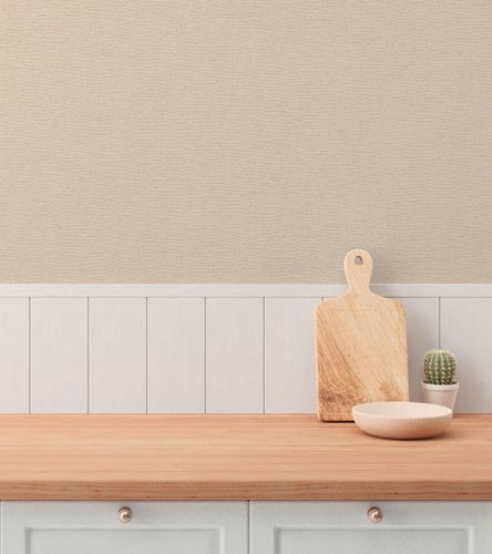 Non-woven wallpaper plain texture beige cream 79098-4