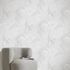 Non-woven wallpaper leaves cream grey metallic 10530-01 5