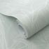 Non-woven wallpaper leaves green white metallic 10530-07 3