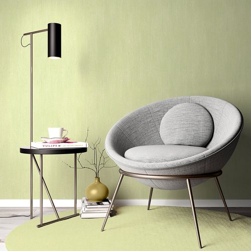 Non-woven wallpaper plain industrial light green 10534-07