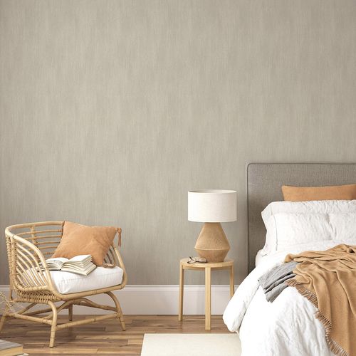 Non-woven wallpaper plain industrial light brown 10534-11