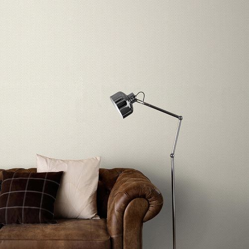 Non-woven wallpaper sisal weave beige cream 10536-14