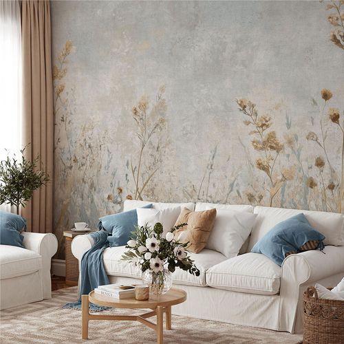 Guido Maria Kretschmer photo wallpaper Flowers Blue Grey