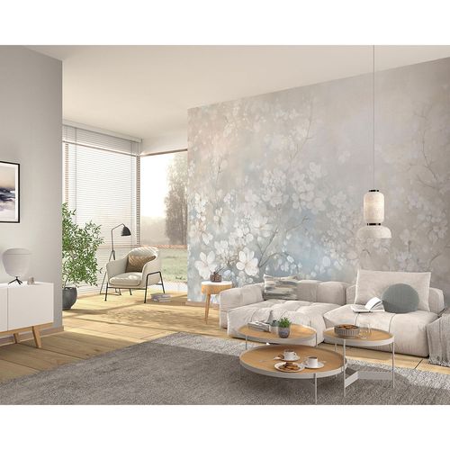 Guido Maria Kretschmer Photo Wallpaper Flowers Beige Blue