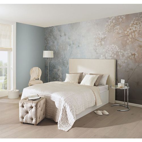 Guido Maria Kretschmer Photo Wallpaper Flowers Blue Beige