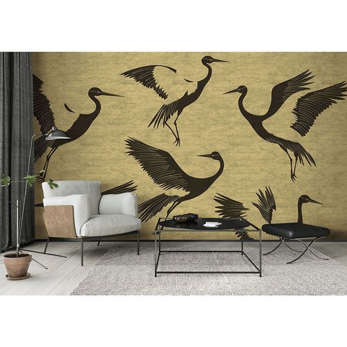 Guido Maria Kretschmer Photo Wallpaper Birds Gold Black